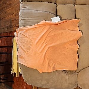 NWT v neck orange tank
